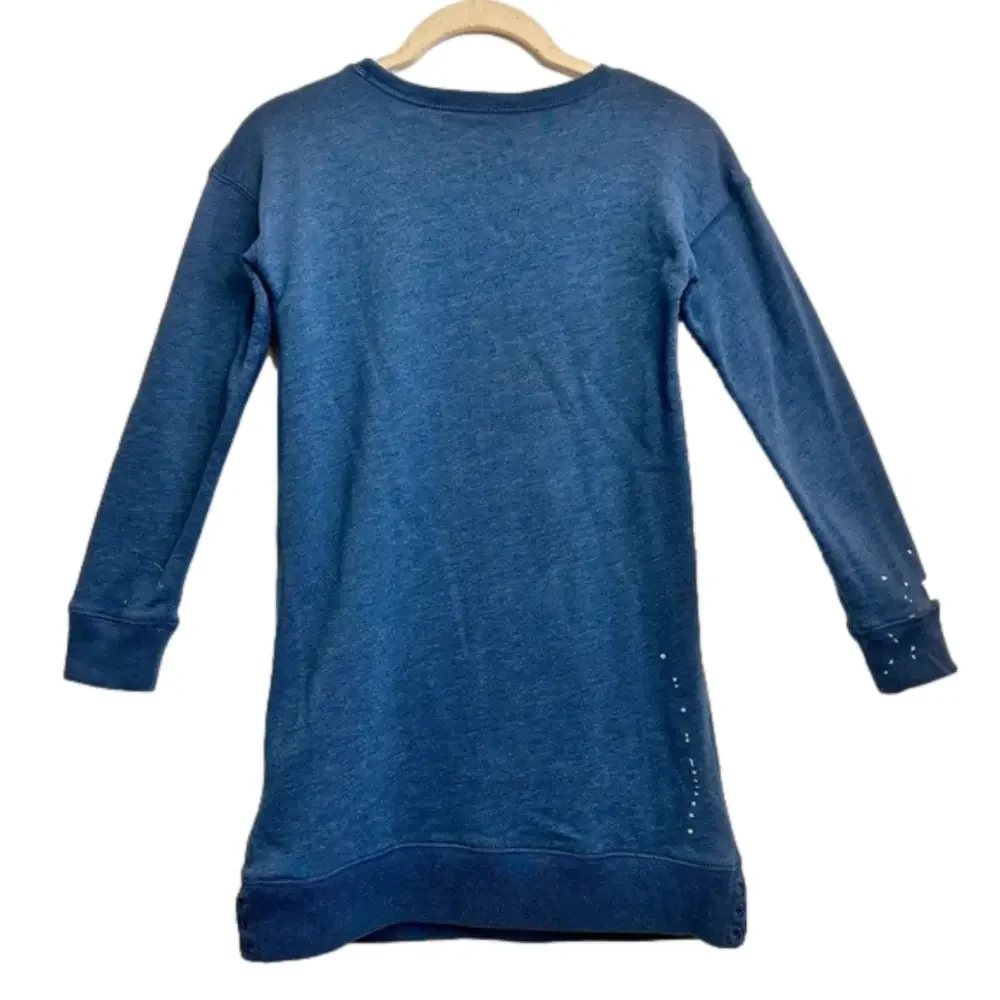 POLO RALPH‎ LAUREN Paint Splash Fleece Dress, Size MEDIUM (8-10)
